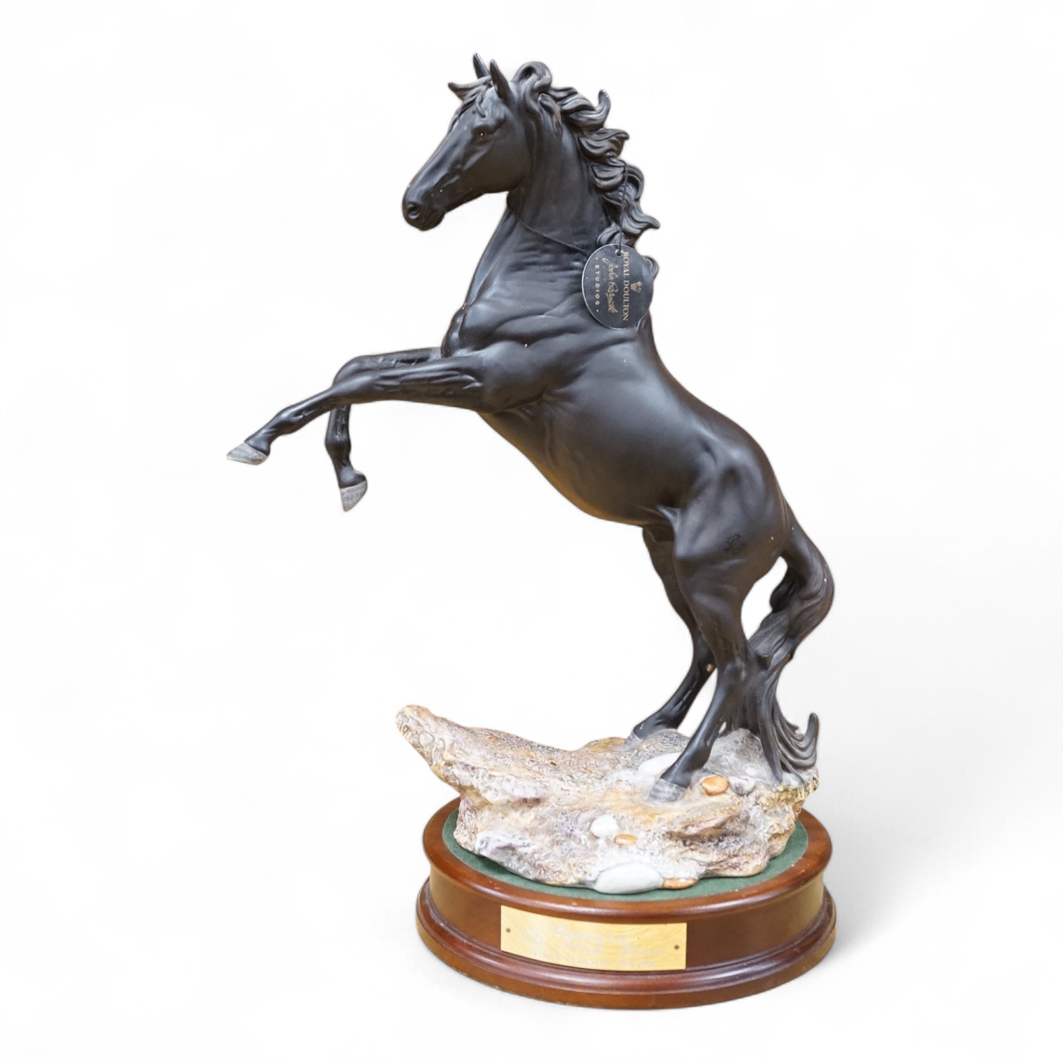 A Beswick figure 'Cancara The Black Horse’, 44cm high